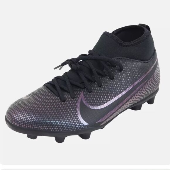 NIKE JR Superfly 7 Club FG MG Mercurial Football AT8150 010 Black Boys S… - Picture 1 of 7